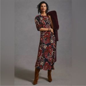 Anthropologie Kachel Puff-Sleeve Dress
